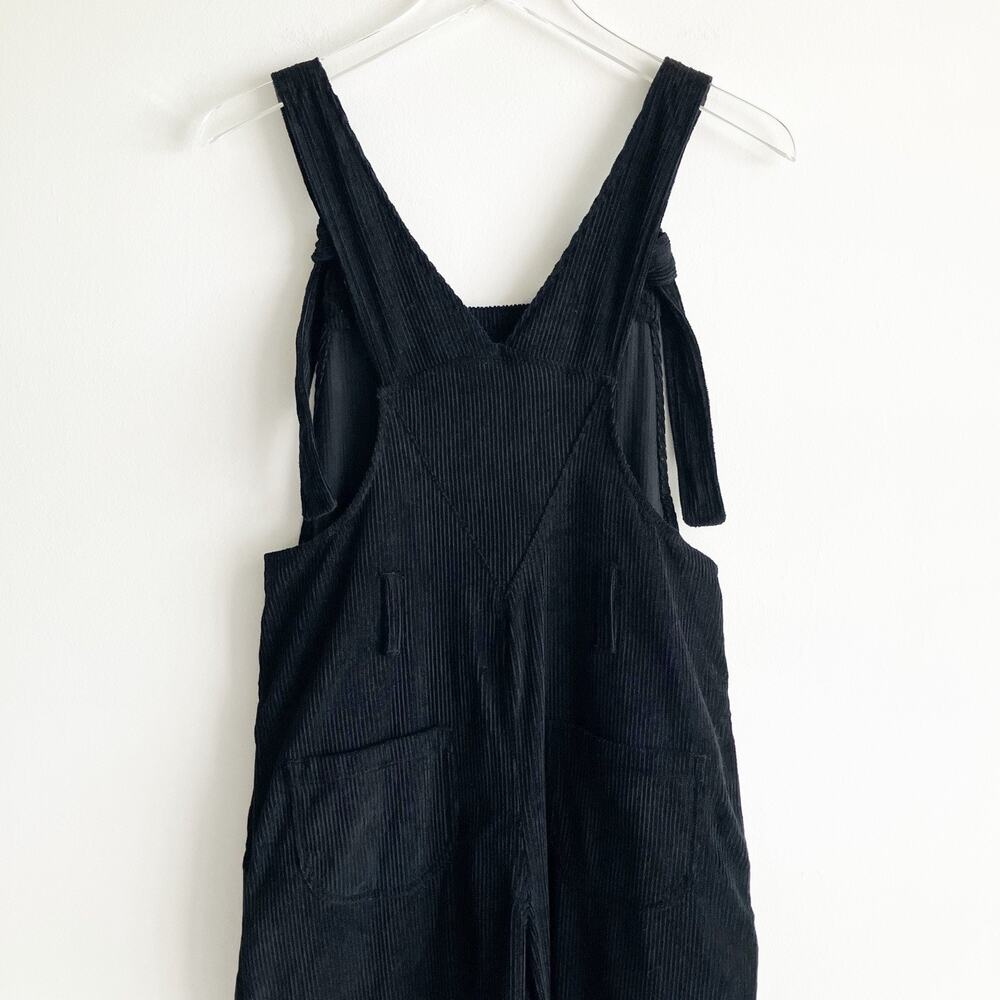 Lucy and Yak Corduroy Overalls Adult Sz XS 30" Black Gender Neutral Unisex - Picture 5 of 9